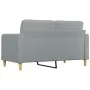 Sofá de 2 plazas de tela gris claro 140 cm de vidaXL, Sofás - Ref: Foro24-359091, Precio: 189,78 €, Descuento: %