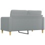 Sofá de 2 plazas de tela gris claro 140 cm de vidaXL, Sofás - Ref: Foro24-359091, Precio: 193,10 €, Descuento: %