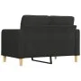 Sofá de 2 plazas de tela negro 120 cm de vidaXL, Sofás - Ref: Foro24-359087, Precio: 180,68 €, Descuento: %