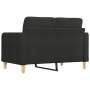 Sofá de 2 plazas de tela negro 120 cm de vidaXL, Sofás - Ref: Foro24-359087, Precio: 199,54 €, Descuento: %