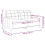 Sofá de 2 plazas de tela gris claro 140 cm de vidaXL, Sofás - Ref: Foro24-359091, Precio: 193,10 €, Descuento: %