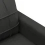 Sofá de 3 plazas de tela negro 180 cm de vidaXL, Sofás - Ref: Foro24-359103, Precio: 255,16 €, Descuento: %