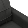 Sofá de 3 plazas de tela negro 180 cm de vidaXL, Sofás - Ref: Foro24-359103, Precio: 256,92 €, Descuento: %