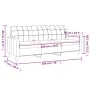 Sofá de 3 plazas de tela negro 180 cm de vidaXL, Sofás - Ref: Foro24-359103, Precio: 255,16 €, Descuento: %