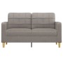 Sofá de 2 plazas de tela gris taupé 140 cm de vidaXL, Sofás - Ref: Foro24-359098, Precio: 220,95 €, Descuento: %