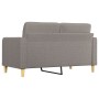 Sofá de 2 plazas de tela gris taupé 140 cm de vidaXL, Sofás - Ref: Foro24-359098, Precio: 220,95 €, Descuento: %