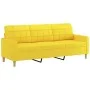 Sofá de 3 plazas de tela amarillo claro 180 cm de vidaXL, Sofás - Ref: Foro24-359104, Precio: 234,84 €, Descuento: %