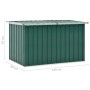 Caja de almacenamiento de jardín verde 149x99x93 cm de vidaXL, Cajas de almacenaje para exteriores - Ref: Foro24-46265, Preci...