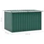 Caja de almacenamiento de jardín verde 149x99x93 cm de vidaXL, Cajas de almacenaje para exteriores - Ref: Foro24-46265, Preci...