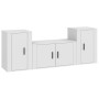 Set de muebles de TV 3 piezas madera contrachapada blanco en Muebles TV | Comprar online en Foru.es