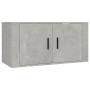 Set de muebles de TV 3 pzas madera contrachapada gris hormigón en Muebles TV | Comprar online en Foru.es