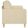 Sofá de 3 plazas de tela crema 180 cm de vidaXL, Sofás - Ref: Foro24-359101, Precio: 253,58 €, Descuento: %