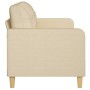 Sofá de 3 plazas de tela crema 180 cm de vidaXL, Sofás - Ref: Foro24-359101, Precio: 239,00 €, Descuento: %