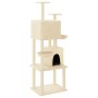 Rascador para gatos con postes de sisal crema 180 cm de vidaXL, Mobiliario para gatos - Ref: Foro24-172031, Precio: 101,62 €,...