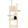 Rascador para gatos con postes de sisal crema 180 cm de vidaXL, Mobiliario para gatos - Ref: Foro24-172031, Precio: 101,62 €,...