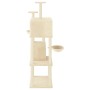 Rascador para gatos con postes de sisal crema 180 cm de vidaXL, Mobiliario para gatos - Ref: Foro24-172031, Precio: 101,62 €,...