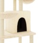 Rascador para gatos con postes de sisal crema 180 cm de vidaXL, Mobiliario para gatos - Ref: Foro24-172031, Precio: 101,62 €,...