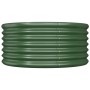 Jardinera de acero galvanizado verde 80x80x36 cm en Macetas y jardineras | Comprar online en Foru.es