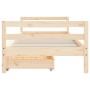 Estructura de cama para niños con cajones madera pino 90x200 cm de vidaXL, Cunas y camas para niños - Ref: Foro24-834438, Pre...