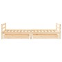 Estructura de cama para niños con cajones madera pino 90x200 cm de vidaXL, Cunas y camas para niños - Ref: Foro24-834438, Pre...