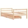Estructura de cama infantil con cajones madera de pino 80x160cm de vidaXL, Cunas y camas para niños - Ref: Foro24-834444, Pre...