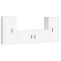 Set de muebles de TV 3 piezas madera contrachapada blanco en Muebles TV | Comprar online en Foru.es