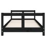 Estructura de cama para niños madera de pino negro 80x200 cm de vidaXL, Cunas y camas para niños - Ref: Foro24-834422, Precio...