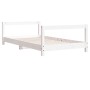 Estructura de cama para niños madera de pino blanco 80x160 cm de vidaXL, Cunas y camas para niños - Ref: Foro24-834400, Preci...