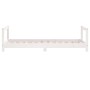 Estructura de cama para niños madera de pino blanco 80x160 cm de vidaXL, Cunas y camas para niños - Ref: Foro24-834400, Preci...