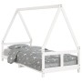 Estructura de cama para niños madera de pino blanco 80x200 cm de vidaXL, Cunas y camas para niños - Ref: Foro24-834451, Preci...