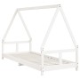 Estructura de cama para niños madera de pino blanco 80x200 cm de vidaXL, Cunas y camas para niños - Ref: Foro24-834451, Preci...