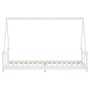 Estructura de cama para niños madera de pino blanco 80x200 cm de vidaXL, Cunas y camas para niños - Ref: Foro24-834451, Preci...