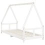 Estructura de cama para niños madera de pino blanco 80x200 cm de vidaXL, Cunas y camas para niños - Ref: Foro24-834451, Preci...