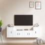 Set de muebles para TV 4 piezas madera contrachapada blanco en Muebles TV | Comprar online en Foru.es