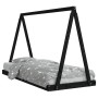 Estructura de cama para niños madera de pino negro 90x200 cm de vidaXL, Cunas y camas para niños - Ref: Foro24-834539, Precio...
