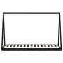 Estructura de cama para niños madera de pino negro 90x200 cm de vidaXL, Cunas y camas para niños - Ref: Foro24-834539, Precio...