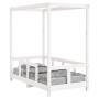 Estructura de cama para niños madera de pino blanco 70x140 cm de vidaXL, Cunas y camas para niños - Ref: Foro24-834511, Preci...
