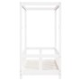 Estructura de cama para niños madera de pino blanco 70x140 cm de vidaXL, Cunas y camas para niños - Ref: Foro24-834511, Preci...