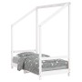 Estructura de cama para niños madera de pino blanco 70x140 cm de vidaXL, Cunas y camas para niños - Ref: Foro24-835707, Preci...