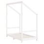 Estructura de cama para niños madera de pino blanco 70x140 cm de vidaXL, Cunas y camas para niños - Ref: Foro24-835707, Preci...