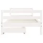 Estructura cama infantil y cajones madera pino blanco 90x190 cm de vidaXL, Cunas y camas para niños - Ref: Foro24-834448, Pre...