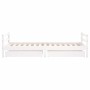 Estructura cama infantil y cajones madera pino blanco 90x190 cm de vidaXL, Cunas y camas para niños - Ref: Foro24-834448, Pre...