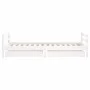 Estructura cama infantil y cajones madera pino blanco 90x190 cm de vidaXL, Cunas y camas para niños - Ref: Foro24-834448, Pre...