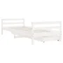 Estructura cama infantil y cajones madera pino blanco 90x190 cm de vidaXL, Cunas y camas para niños - Ref: Foro24-834448, Pre...
