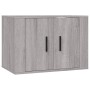 Set de muebles para TV 4 pzas madera contrachapada gris Sonoma en Muebles TV | Comprar online en Foru.es