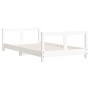 Estructura de cama para niños madera de pino blanco 80x160 cm de vidaXL, Cunas y camas para niños - Ref: Foro24-834430, Preci...