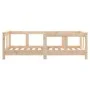 Estructura de cama para niños madera maciza de pino 70x140 cm de vidaXL, Cunas y camas para niños - Ref: Foro24-834426, Preci...