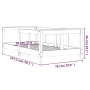 Estructura de cama para niños madera maciza de pino 70x140 cm de vidaXL, Cunas y camas para niños - Ref: Foro24-834426, Preci...