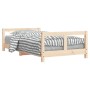 Estructura de cama para niños madera maciza de pino 80x160 cm de vidaXL, Cunas y camas para niños - Ref: Foro24-834429, Preci...