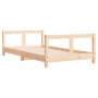 Estructura de cama para niños madera maciza de pino 80x160 cm de vidaXL, Cunas y camas para niños - Ref: Foro24-834429, Preci...